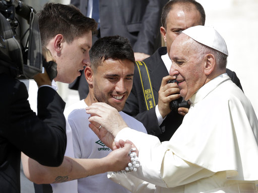 Leta 2017 se je v Vatikanu srečal s papežem Frančiškom. | Foto: Guliverimage/Getty Images
