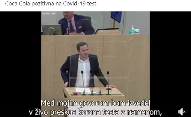 Slovenski nasprotniki ukrepov za omejitev širjenja novega koronavirusa so videoposnetku Michaela Schnedlitza dodali tudi slovenske podnapise. 