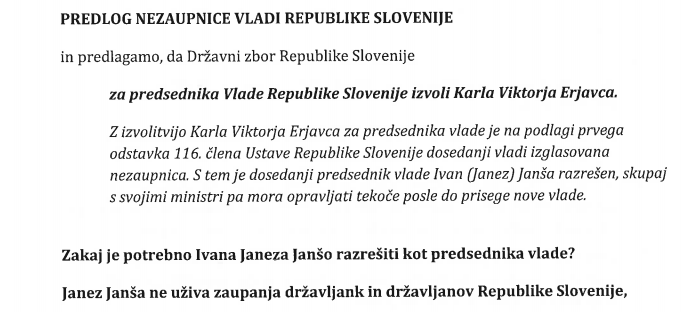 konstruktivna nezaupnica uvod | Foto: 