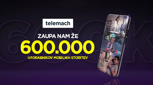 Telemach slavi novo prelomnico – 600 tisoč mobilnih uporabnikov. | Foto: 