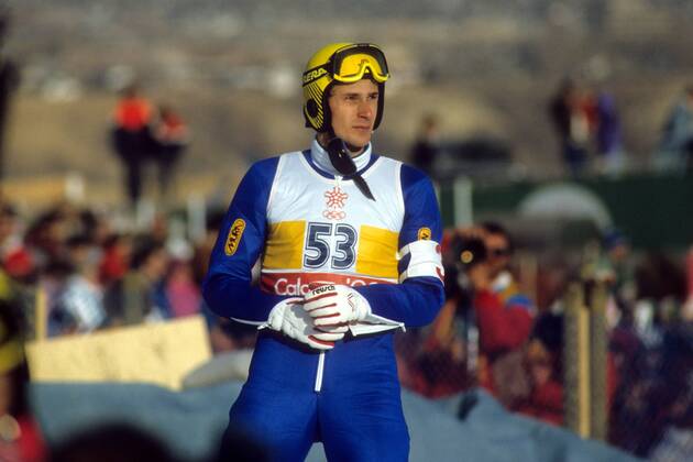 Miran Tepeš je na ZOI v Calgaryju leta 1988 za tretjim mestom na mali skakalnici zaostal le za šest desetink točke. | Foto: Guliverimage/Vladimir Fedorenko