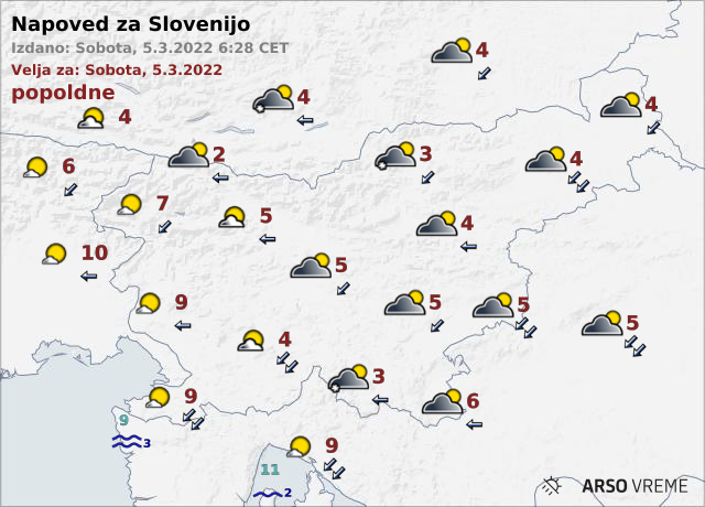 vreme | Foto: ARSO Meteo