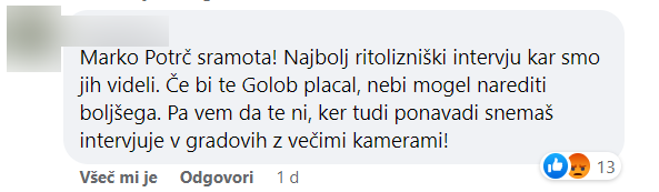 Marko Potrč Komentarji | Foto: Facebook / Posnetek zaslona
