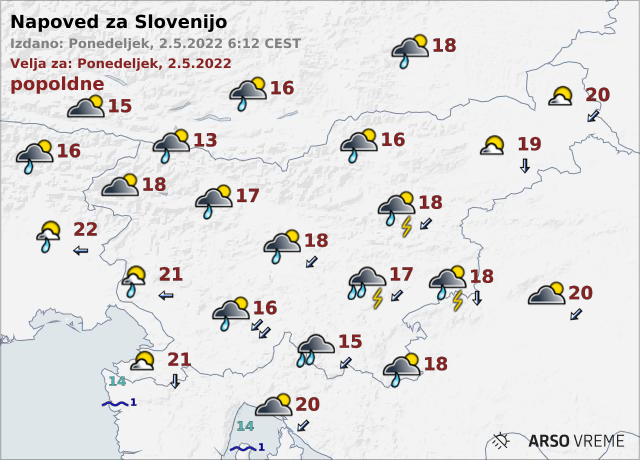 vreme | Foto: ARSO Meteo