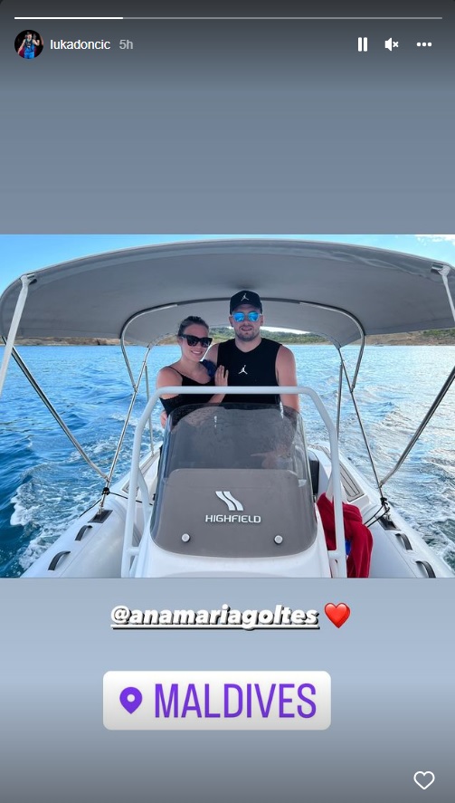 Instagram Dončić čoln | Foto: 