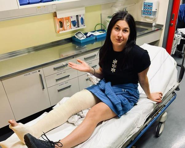 Tina Robnik si je že lani poškodovala koleno. | Foto: 