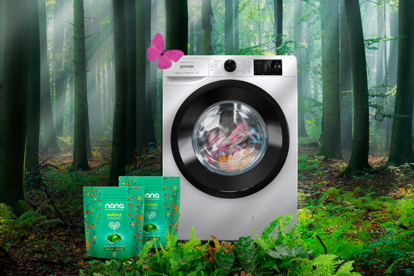 Ob nakupu izbranega modela pralnega stroja Gorenje prejmete dva paketa ekoloških kapsul NANA. | Foto: 