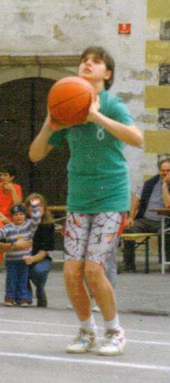 Na Dnevu loške košarke okoli leta 1994. | Foto: osebni arhiv