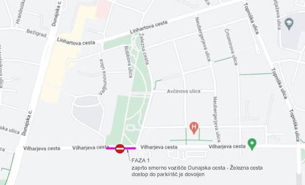 Vilharjeva cesta, zapora, Ljubljana | Foto: MOL