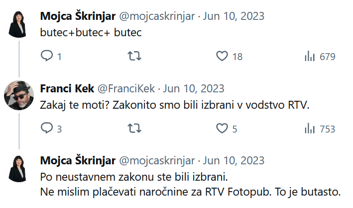 twitter Franci Kek | Foto: zajem zaslona Franci Kek