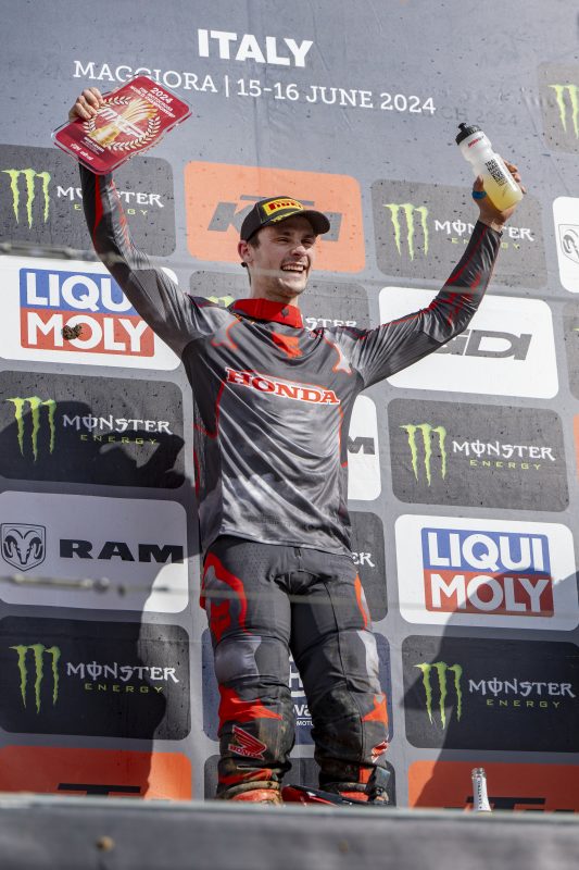 Tim Gajser se je v Maggiori tretjič veselil zmage. | Foto: Honda Racing/ShotbyBavo