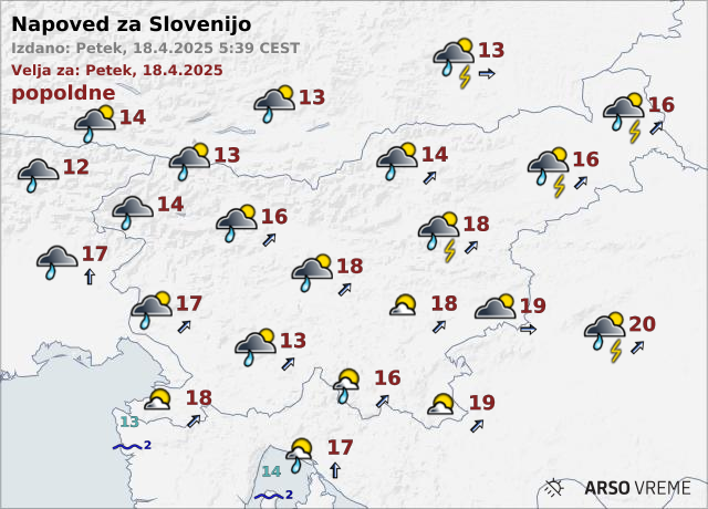 Arso vreme | Foto: ARSO Meteo