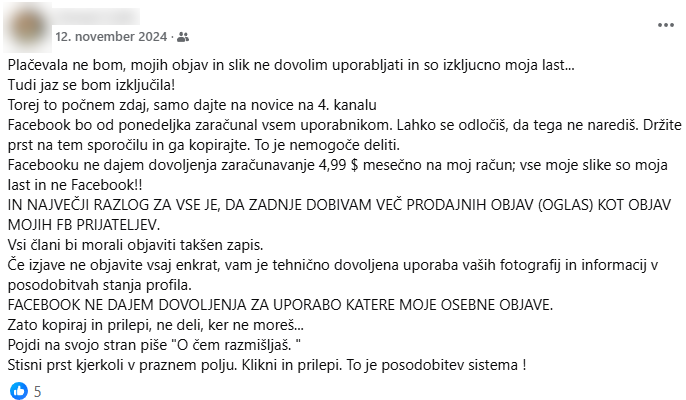 Facebook Prevara | Foto: Posnetek zaslona