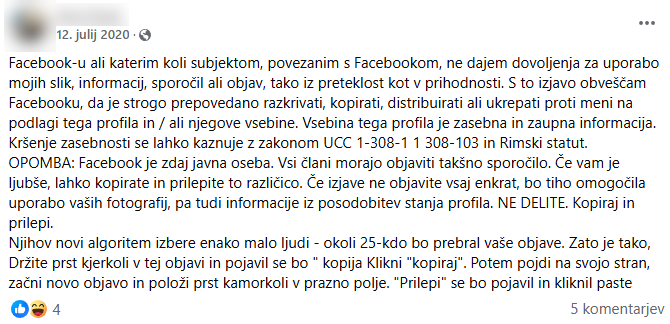 Facebook Prevara | Foto: Posnetek zaslona