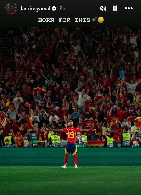 Lamine Yamal je na dan finala lige narodov objavil to fotografijo. | Foto: Instagram