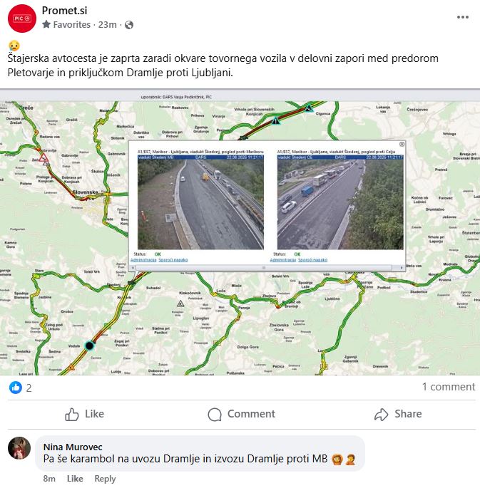 promet, štajerka | Foto: Promet.si/Facebook