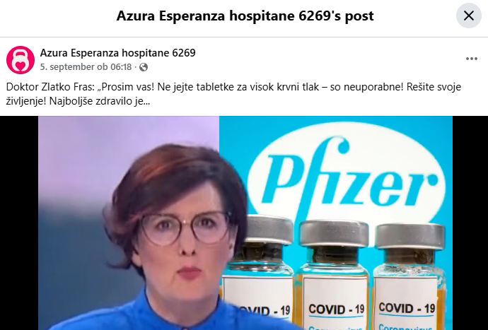 Pozornega uporabnika ali uporabnico bi moralo močno zmotiti že dejstvo, da videoposnetek domnevnega neverjetnega razkritja in čudežne rešitve za smrtno nevarnost deli profil z obskurnim imenom, ki tako rekoč nima sledicev ali objav, domnevni e-poštni naslov tistega, ki ga upravlja, pa je yyqrgtaxzhbp@gmail.com.  | Foto: Posnetek zaslona