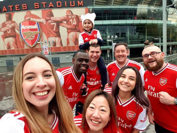 Ina Parkelj prek meja Zaradi Arsenala je spakirala kovčke in se preselila v London. | Foto: Osebni arhiv