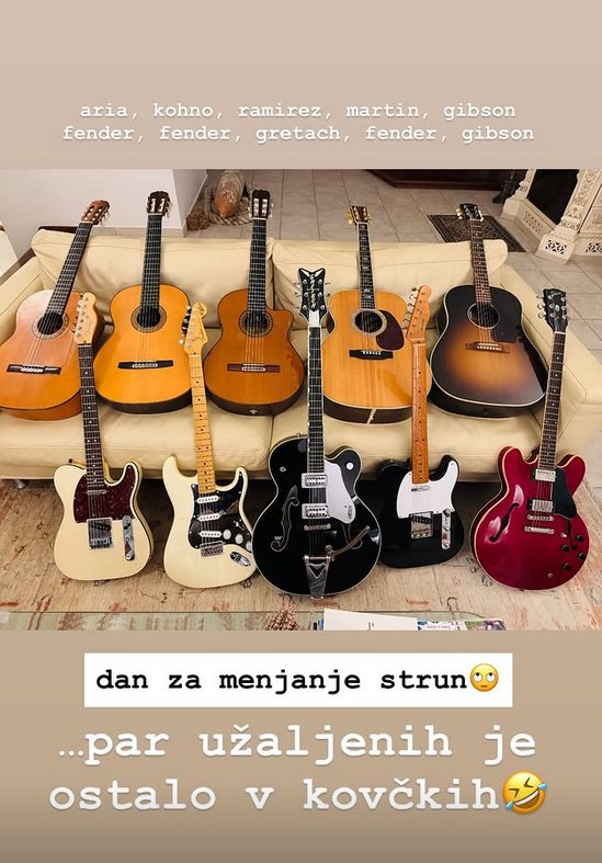 Jan Plestenjak, kitare | Foto: Instagram/Jan Plestenjak