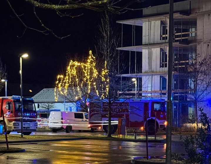 reševalna akcija, požar, dom starejših, Notranje Gorice | Foto: STA