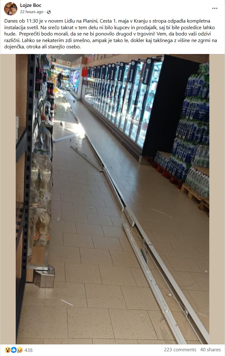 Lidlova poslovalnica na Planini v Kranju | Foto: Facebook