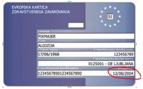 kartica ZZZS | Foto: ZZZS