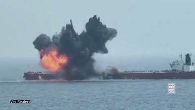 Hutiji napadli naftni tanker, odjeknila huda eksplozija #video