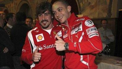 Rossi prvič v rdečem