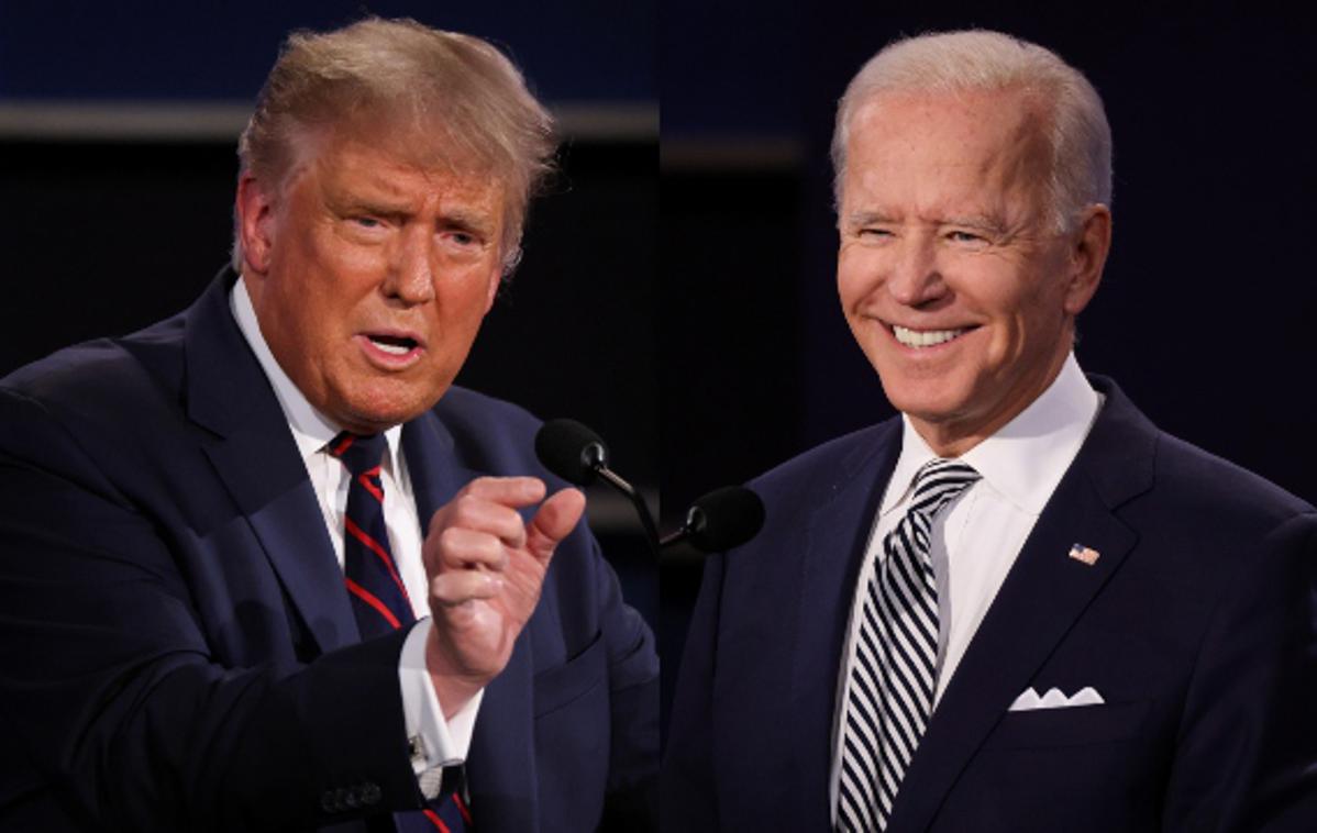 Donald Trump in Joe Biden | Prvo televizijsko soočenje Donalda Trumpa in Joeja Bidna se je končalo brez jasnega zmagovalca. | Foto Reuters