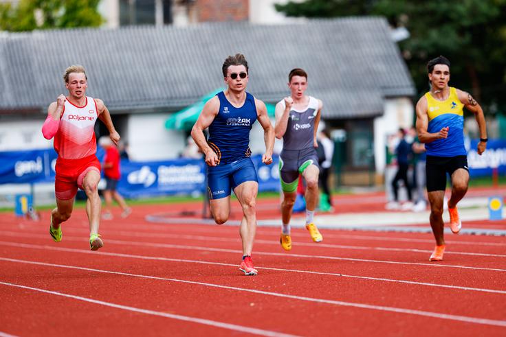 Jernej Gumilar je zmagal s časom 10,49. | Foto: Aleš Fevžer