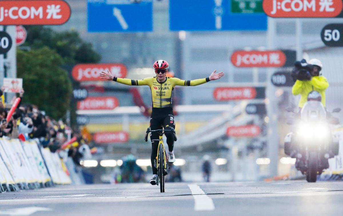 Jonas Vingegaard Saitama | Jonas Vingegaard je zmagovalec ekshibicijske dirke v Saitami na Japonskem. | Foto A. S. O.