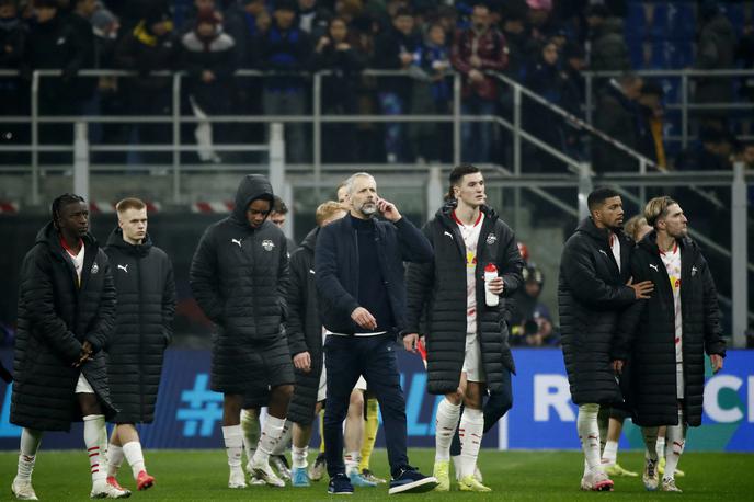 Inter Leipzig | RB Leipzig je po Atleticu (1:2), Juventusu (2:3), Liverpoolu (0:1) in Celticu (1:3) ostal praznih rok v ligi prvakov še proti Interju (0:1). | Foto Reuters