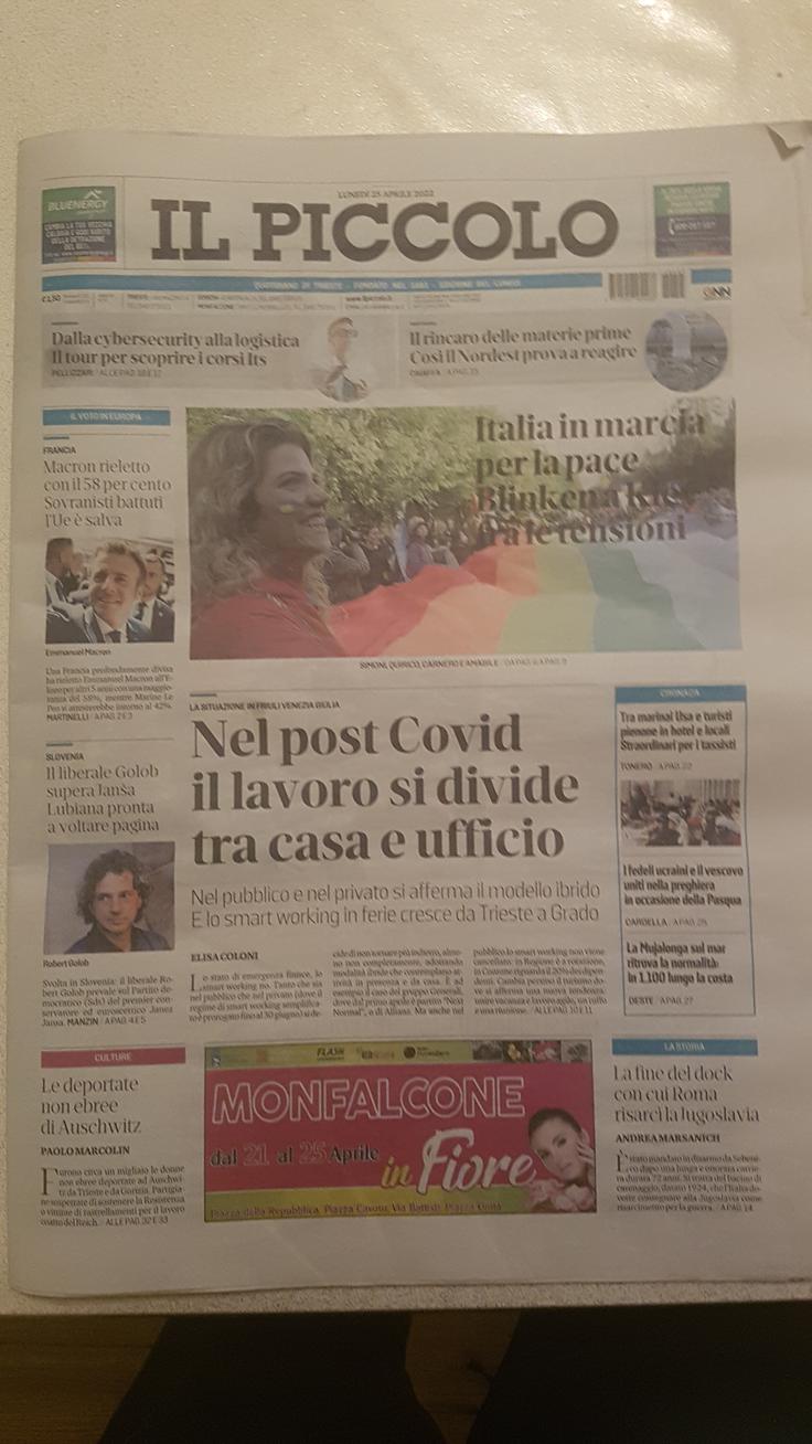 Poleg tem, ki jih predstavljajo tudi drugi že omenjeni mediji, v Il Piccolu najdemo tudi izjave vodij vseh strank. Poleg dvoboja Janša – Golob pa je predstavljena tudi usoda nekdanjih premierjev Šarca in Bratuškove, ki so izpadli iz parlamenta, ter napovedan odstop vodje Levice Luke Meseca. | Foto: Andrej Černic