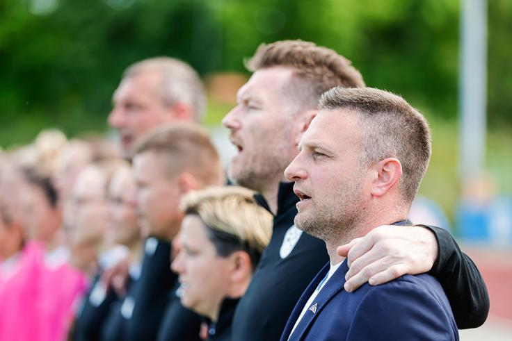 Selektorju Saši Kolmanu pri delu pomagajo tudi trije nekdanji slovenski reprezentanti. To so Matej Mavrič Rožič, Roman Bezjak in Mladen Dabanović. | Foto: Aleš Fevžer