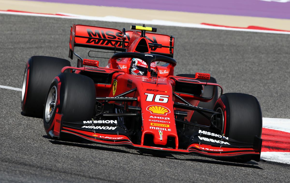 Charles Leclerc Ferrari | Charles Leclerc v ferrariju je bil najhitrejši na prvem treningu VN Bahrajna. | Foto Getty Images