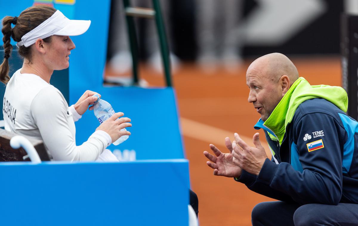 Tamara Zidanšek, Andrej Kraševec | Prvi dan Slovenkam ni šlo po načrtih. | Foto Vid Ponikvar/Sportida