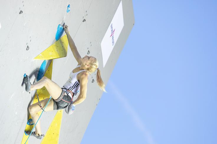 Janja Garnbret Domen Škofic Briancon | Foto: Luka Fonda