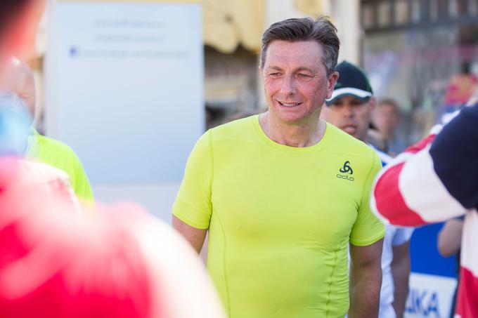 Predsednik države Borut Pahor meni, da na rekreativnih tekmah, kjer je v ospredju druženje in ne rezultat, izvajanje dopinških kontrol ni potrebno, je pa drugače na npr. ironman tekmovanjih, kjer je privrženost športnikov tako intenzivna, da jih lahko zamika kršenje pravil. | Foto: Urban Urbanc/Sportida