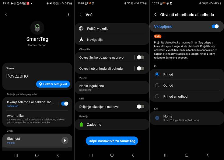 Pametna značka Samsung SmartTag 2 poskrbi tudi za obvestila, ki zagotovo lahko preprečijo izgubo povezanega predmeta. | Foto: Srdjan Cvjetović