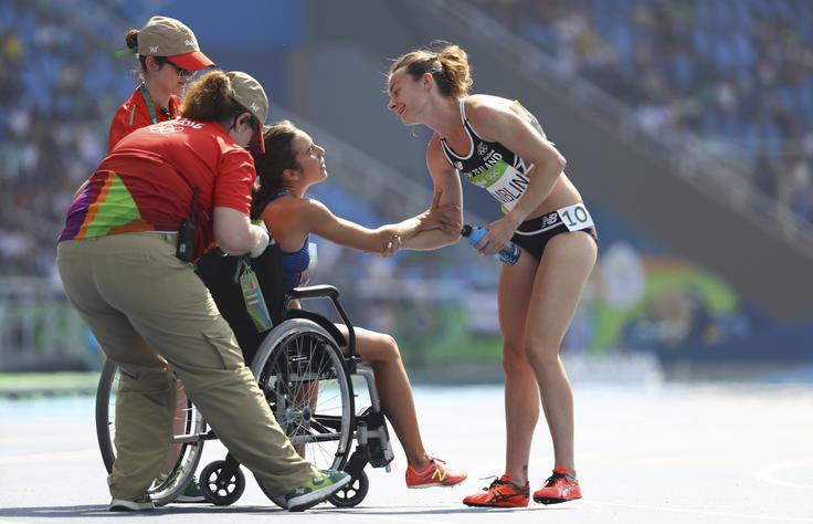 Abbey D'Agostino in Nikki Hamblin | Foto: Reuters