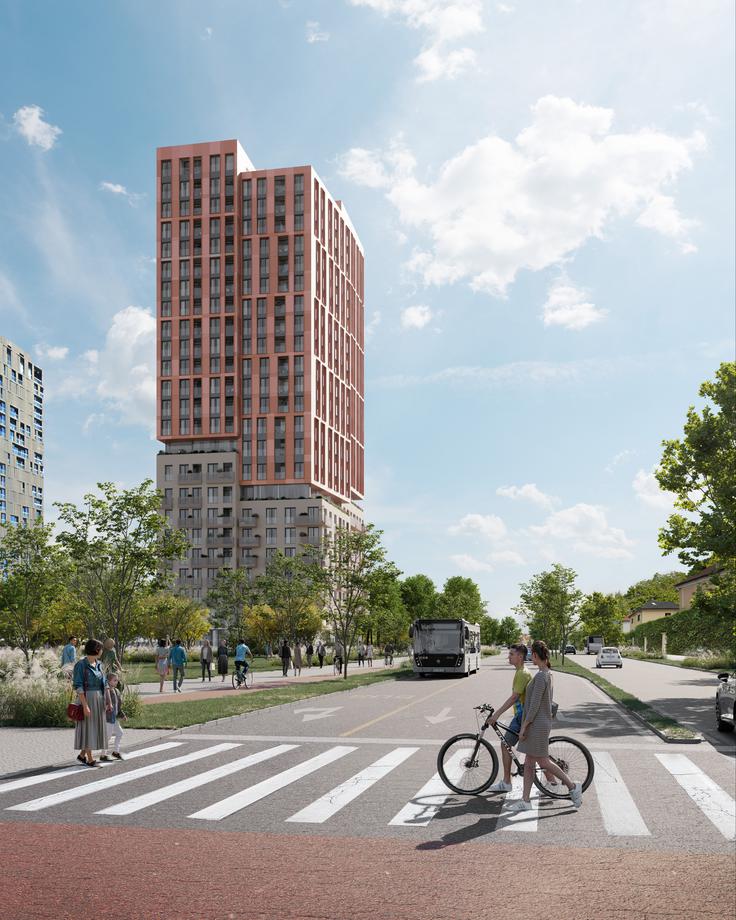 Nordika bo obsegala približno 290 stanovanj – od enosobnih do štirisobnih enot ter penthousov.   | Foto: Corwin
