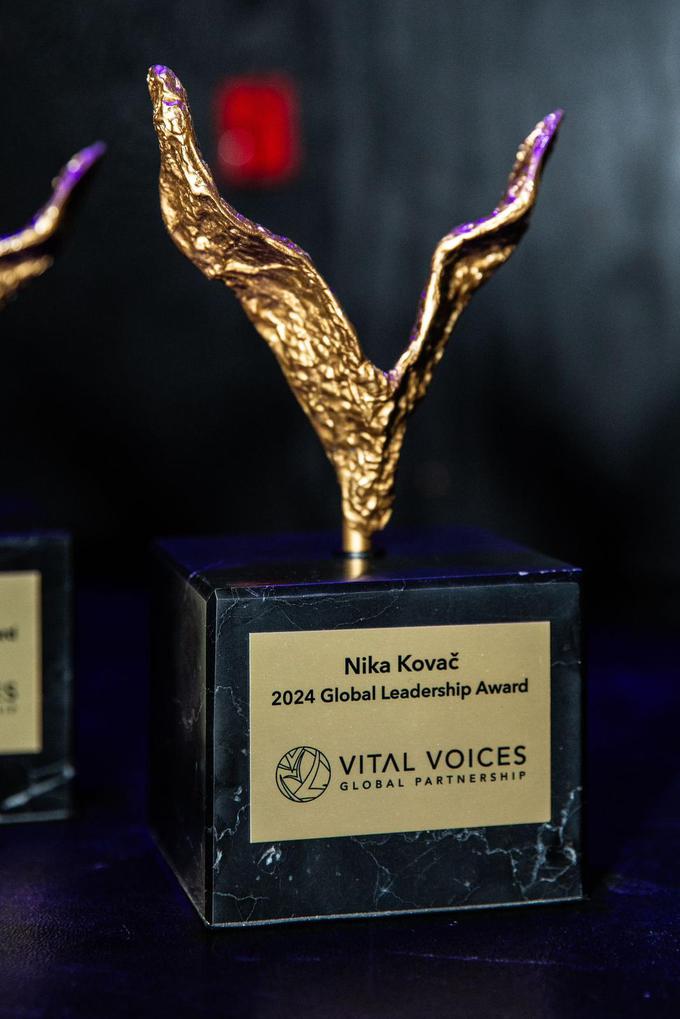 Nagrada Vital Voices Global Leadership, ki jih podeljujejo voditeljicam gibanj za človekove pravice, ekonomsko opolnomočenje in politične spremembe. | Foto: Lastni arhiv