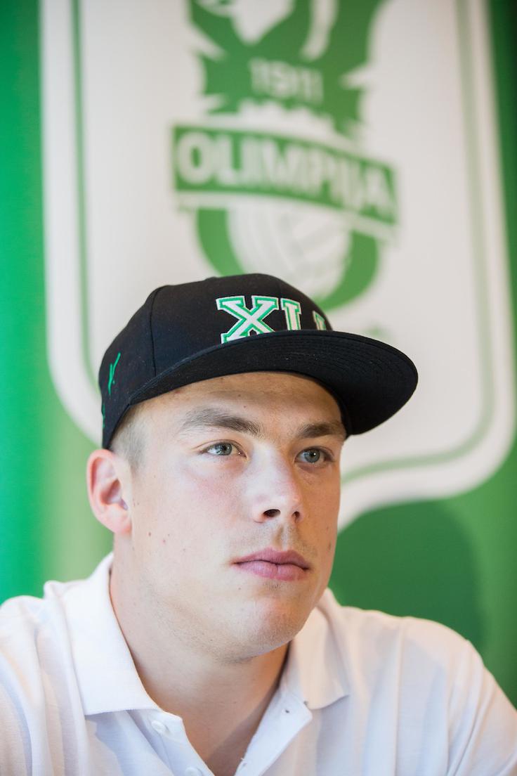Nejc Vidmar nosi kapetanski trak pri Olimpiji. | Foto: Vid Ponikvar