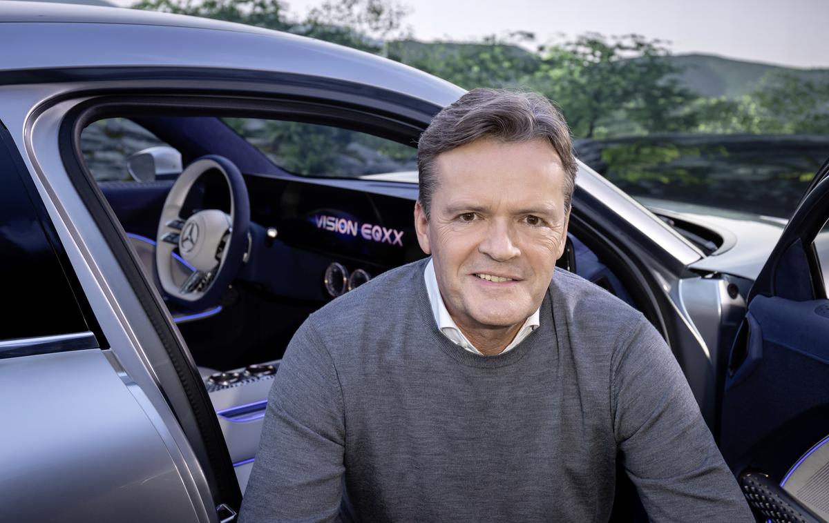 Markus Schaffer Mercedes | Markus Schäfer pred konceptom mercedes-benz vision EQXX. | Foto Mercedes-Benz