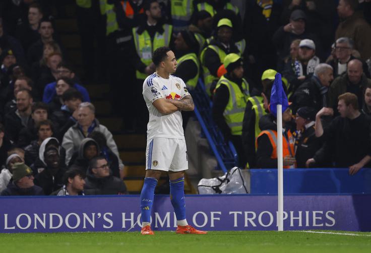 Noah Okafor po zadetku za izenačenje na 2:2. | Foto: Reuters