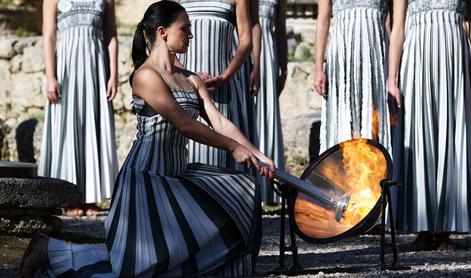 Olimpijski ogenj prižgan, predsednica Moka s čustvenim nagovorom