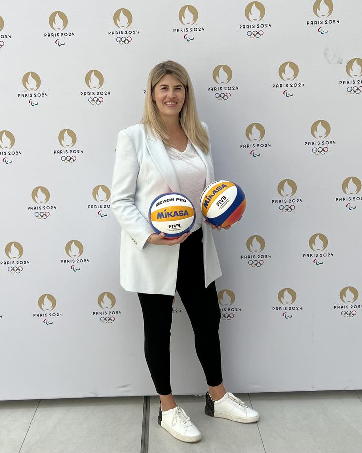 Ines Vidič je skrbela, da je olimpijski turnir v odbojki na mivki uspel brezhibno. | Foto: osebni arhiv Ines Vidič