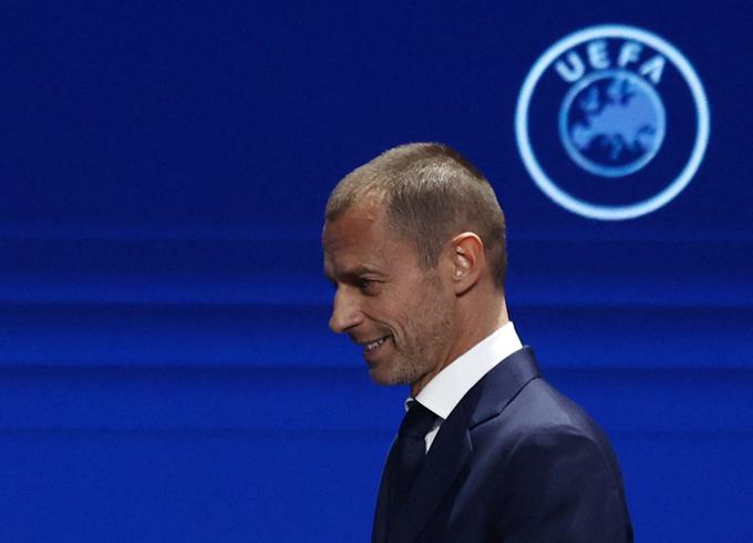 Aleksander Čeferin je bil konec marca že tretjič potrjen za predsednika Evropske nogometne zveze (Uefa). | Foto: Reuters