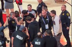 Kaj se je dogajalo po tekmi, vmešal se je tudi Dončić #video