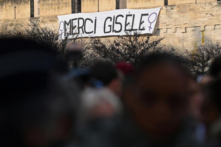 Avignon, sojenje, Gisele Pelicot, posilstvo | Foto: Reuters